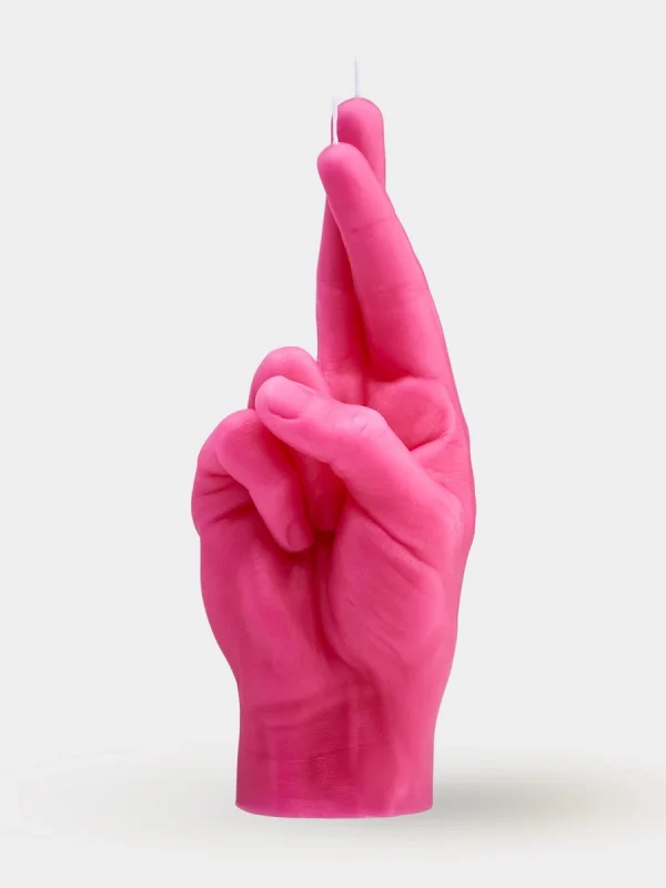 hand gesture candle crossed fingers