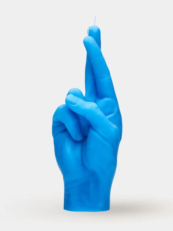 hand gesture candle crossed fingers
