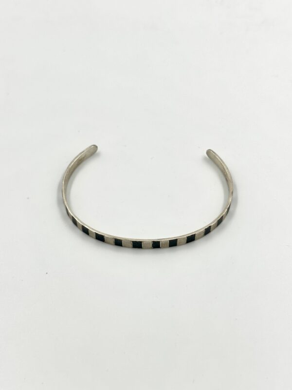 Silver Plated Geometric Square Cuff