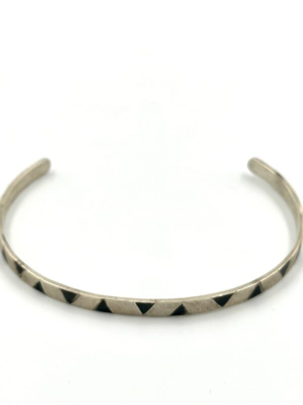 Silver Plated Geometric Triangle Cuff
