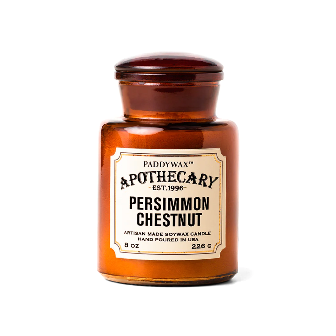 PADDYWAX Apothecary 8 oz Candle Persimmon Chestnut