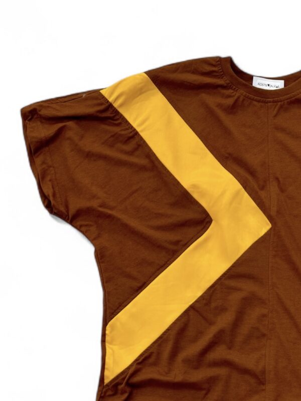 Triangle T- Shirt Brown Yellow