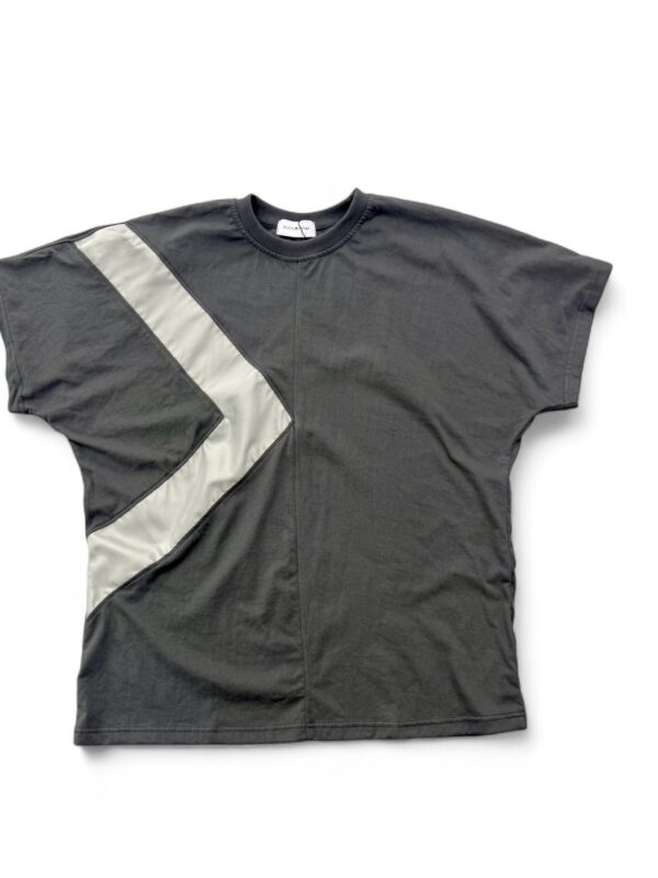 Triangle T- Shirt Grey with Dark Grey