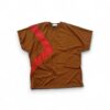 Triangle T- Shirt Brown with Red