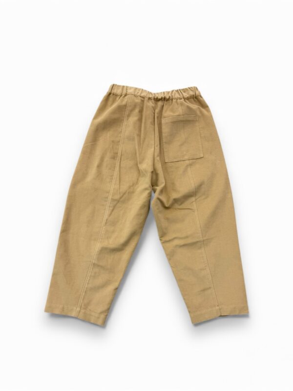 Beige Wide-Leg Unisex Pants