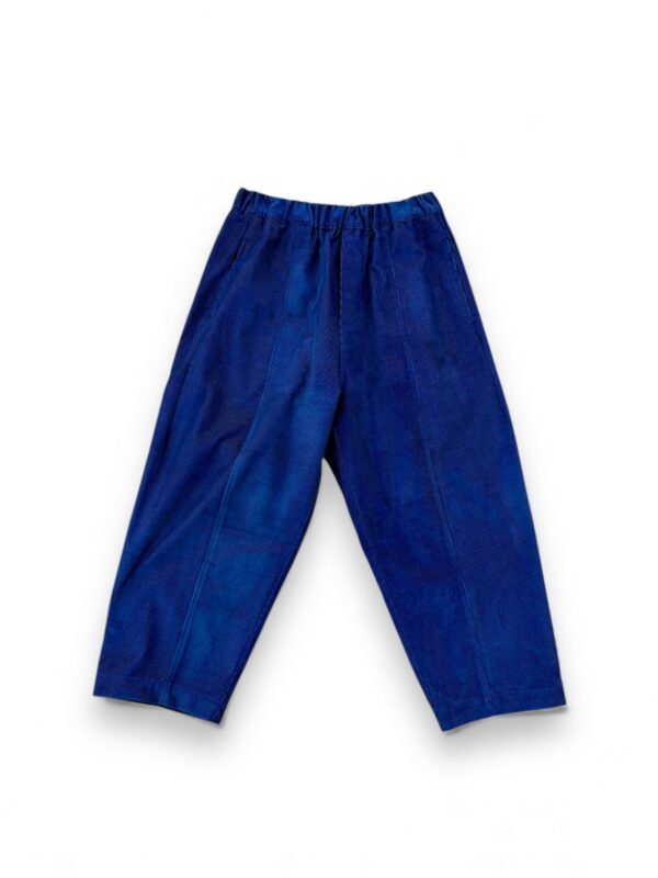 Loose Pants Blue Corduroy