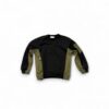 Two-Tone Utility Sweatshirt Black & Khaki