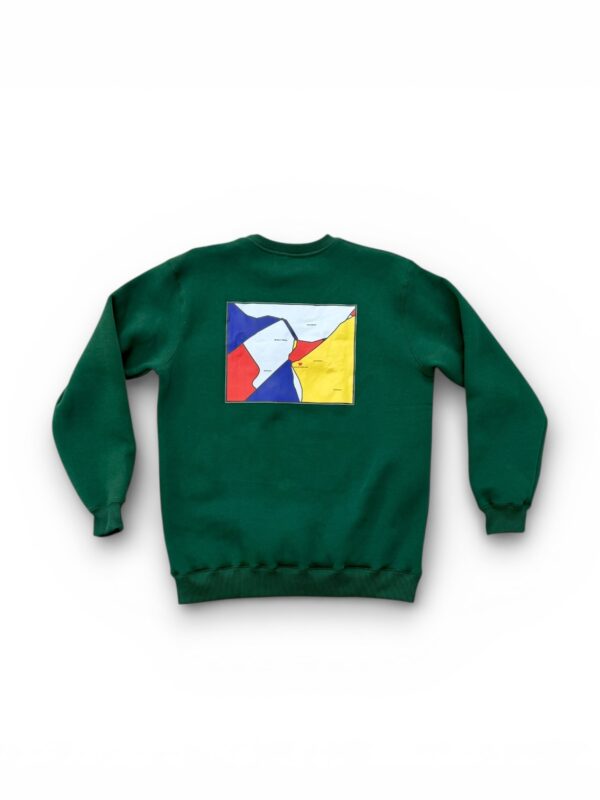 Athens Green Mondrian Sweatshirt
