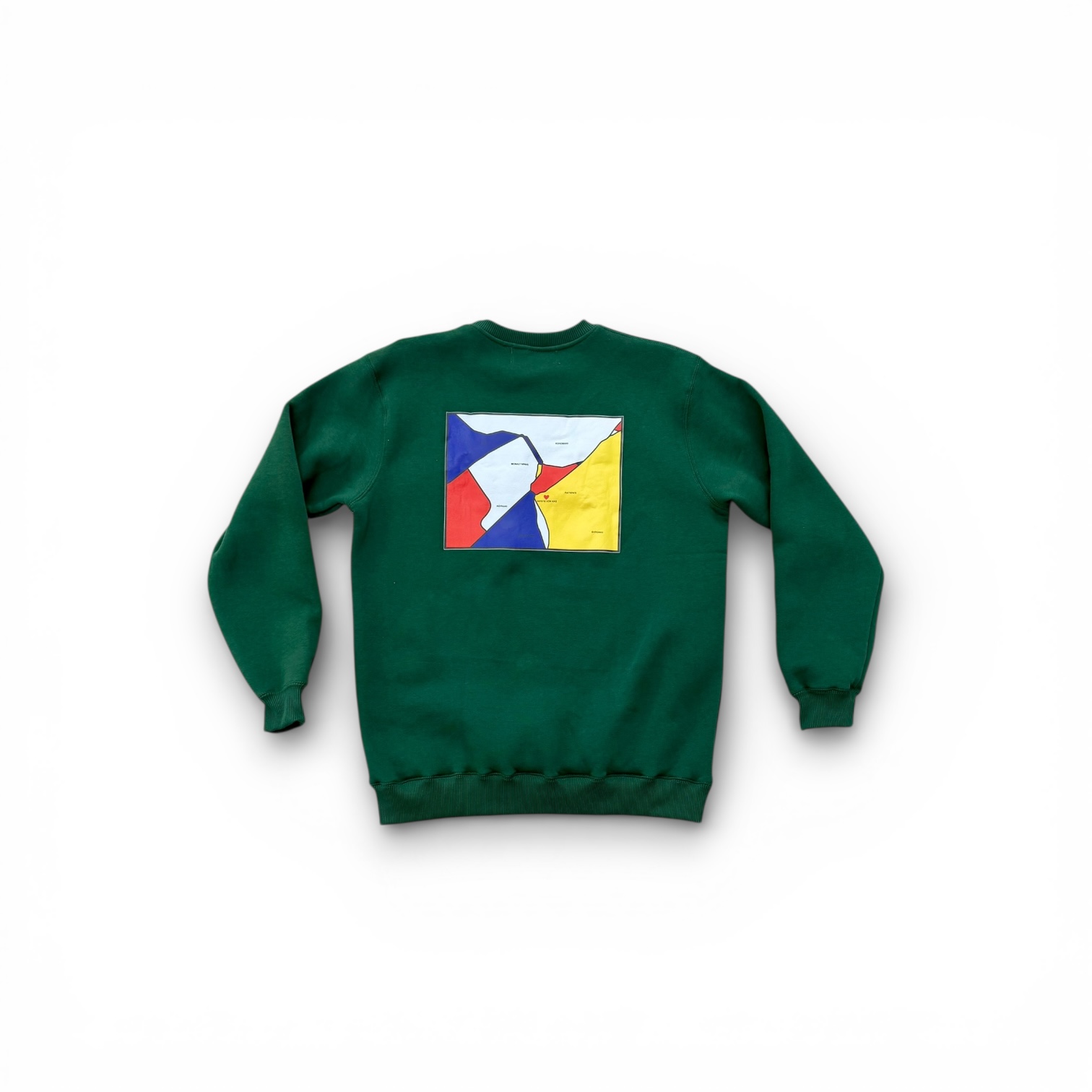 Athens Green Mondrian Sweatshirt