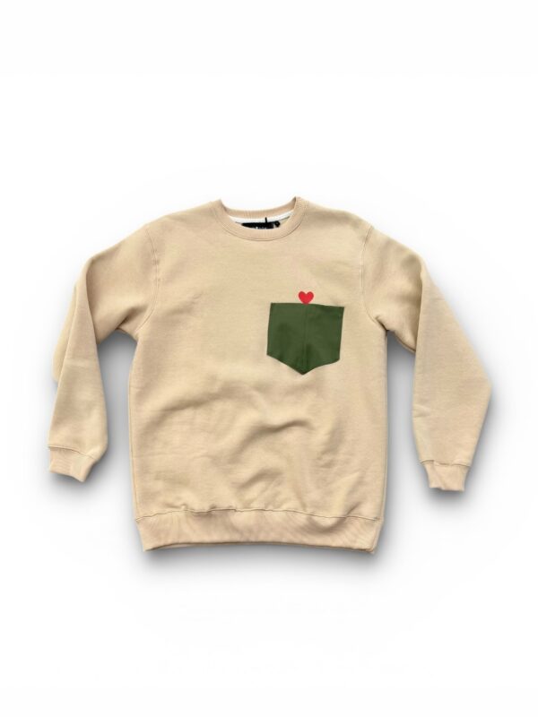 Athens Beige Mondrian Sweatshirt