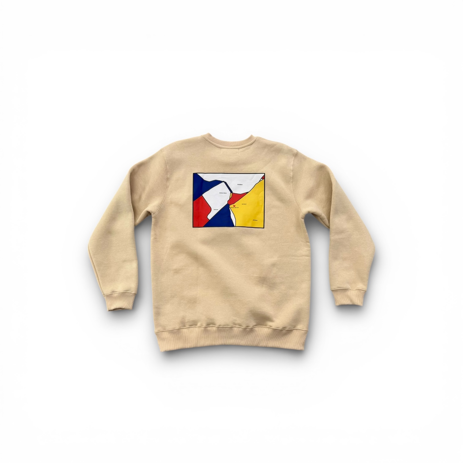 Athens Beige Mondrian Sweatshirt