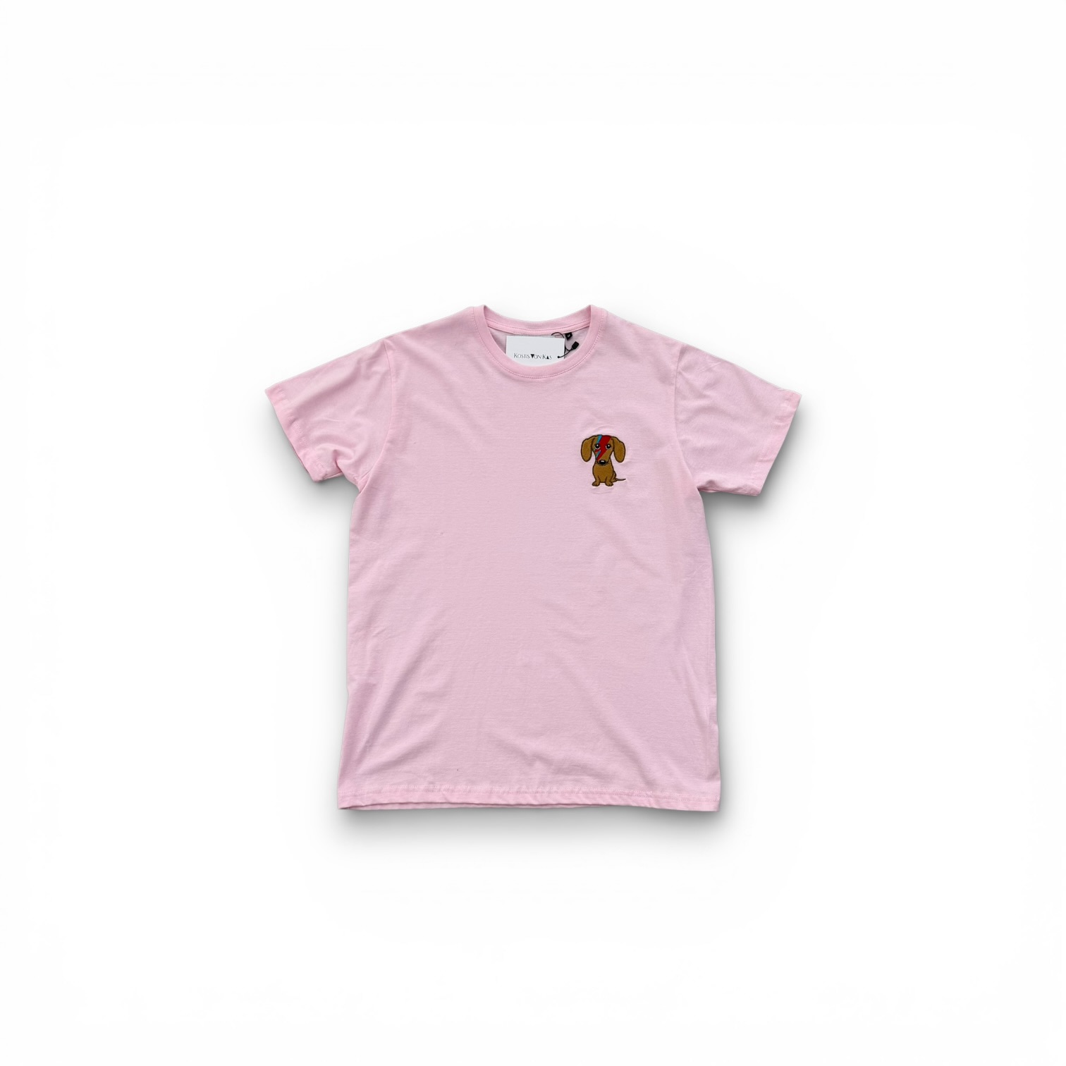 Zenovia Cotton T-Shirt – Pink (Embroidered Edition)