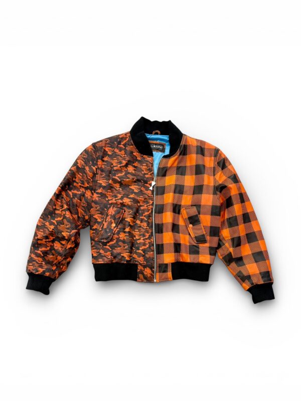 Leather Bomber Jacket Kostis Von Kas– Bold Contrast Edition