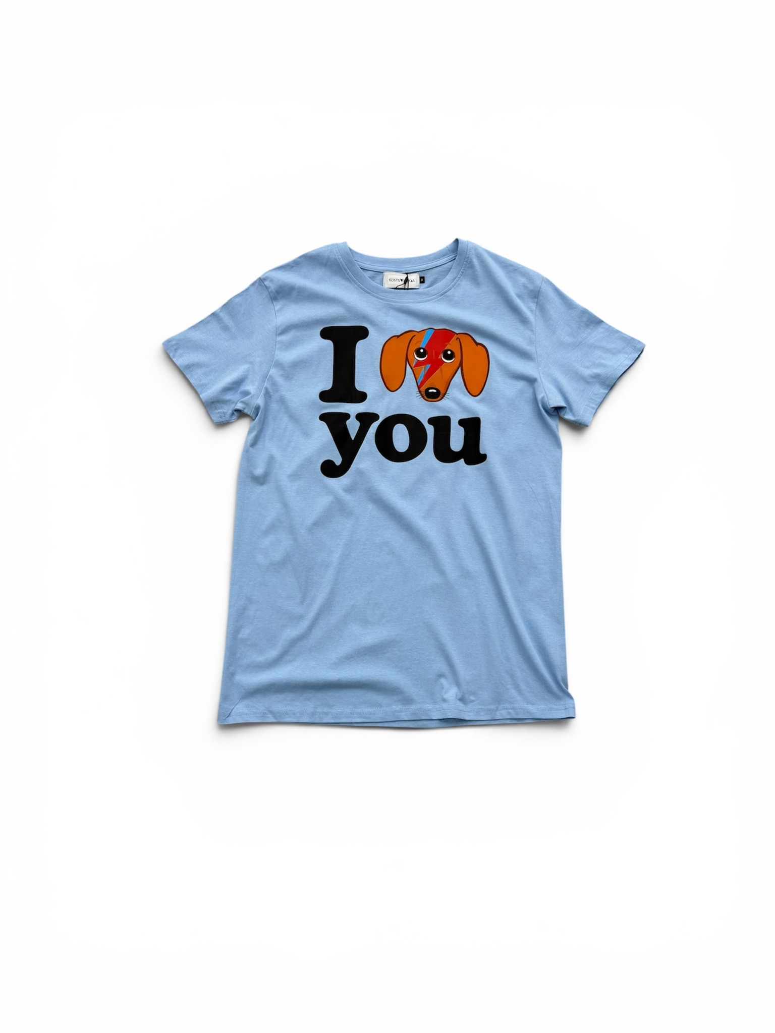 I Love You Zenovia T Shirt Light Blue